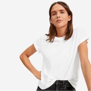 NWOT Everlane The Box Cut Tee in White, Size Small